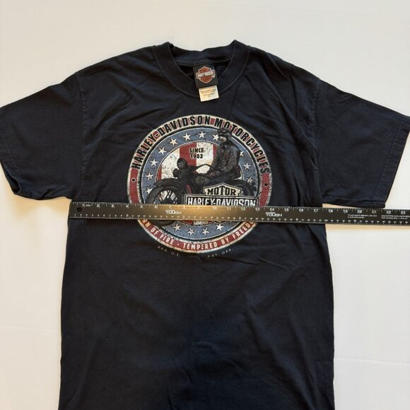 Vintage Y2K Harley Davidson 2008 Central Texas Round Rock Size Medium Black Tee - Picture 6 of 6